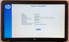 HP Notebook 1830 17-p121wm 8GB