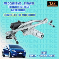 MOTORINO + MECCANISMO TIRANTI TERGICRISTALLO ANTERIORE FIAT  GRANDE PUNTO