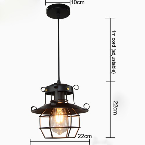 Lampada sospensione nera - a,