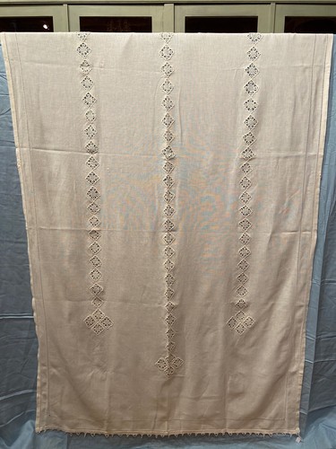 Antica tenda etamine ricamo - in,