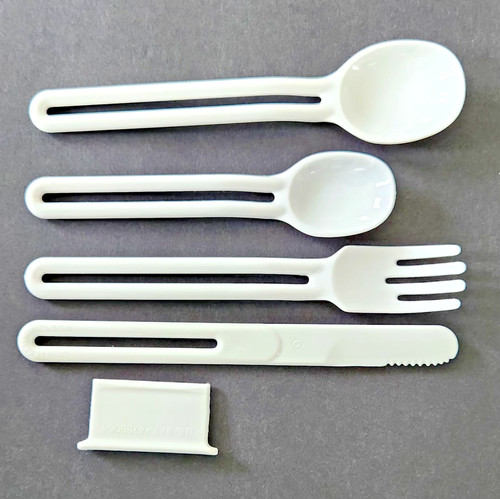 Set posate plastica vintage - set,