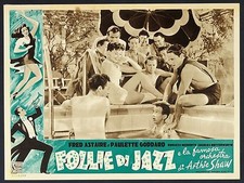 FOTOBUSTA, FOLLIE DI JAZZ Second Chorus FRED ASTAIRE, GODDARD, ARTIE SHAW POSTER