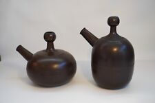 GRESLINE FRANCO POZZI rarissima coppia di VASI o TEIERE d'arredamento 1964 