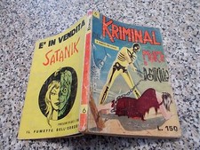 KRIMINAL N.6 ORIGINALE del 1965 CORNO BUONO TIPO SATANIK-DIABOLIK-MAGNUS
