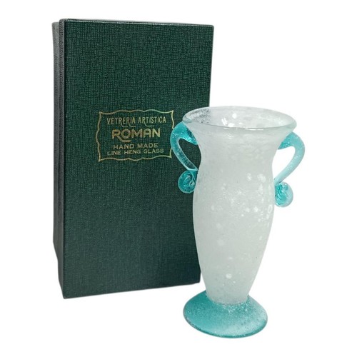 Vaso vetro fatto mano - vaso, a