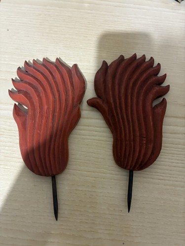 Vecchie fiamme legno - di,