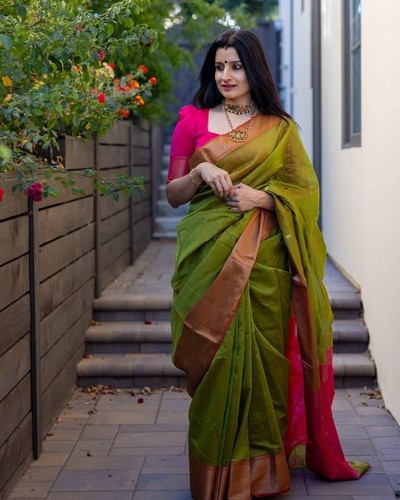 Sari morbida seta - sari, lichi