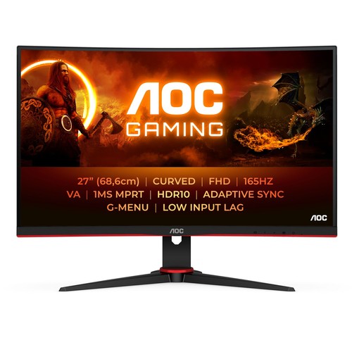 Aoc gaming c27g2e monitor - aoc, c27g2e/bk