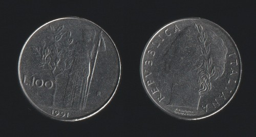 100 lire 1991 minerva - 100,