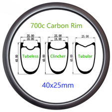 Cerchio carbonio bici da