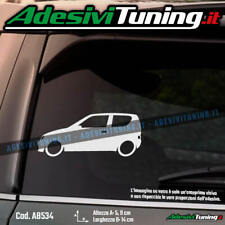 Adesivo Profilo Laterale Fiat Seicento 600 Sticker Decal Tuning