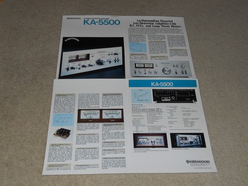 Kenwood 5500 brochure - kenwood, ka-5500