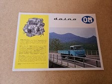 Autocarro OM Daino Depliant Bifacciale Di Vendita Anno 1968