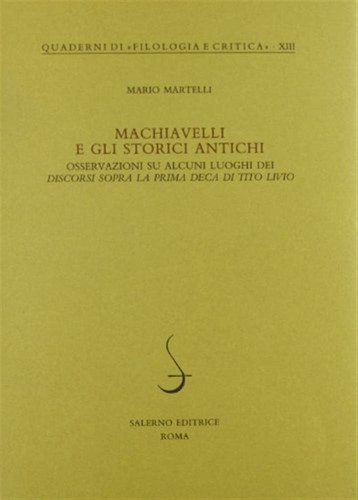 Machiavelli gli storici - machiavelli,