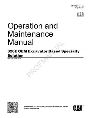 Caterpillar 320e oem - caterpillar,