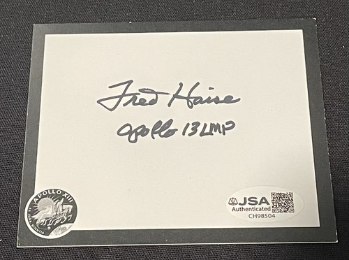 Fred haise targa firmata - haise,