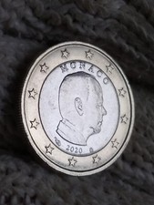 Moneta 1€ MONACO 2020 con Tiratura limitata di soli 1.087.017 pezzi circolanti!!
