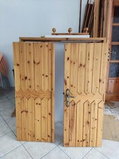 SET N.3 PORTE DA INTERNO, 2 A SOFFIETTO E 1 A BATTENTE A 2 ANTE LEGNO CON TELAIO