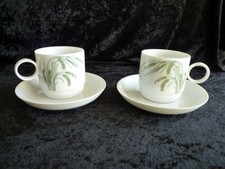 2 tazzine da caffè + piattino in porcellana linea studio Rosenthal, coppia