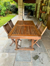 Tavolo Teak Unopiu allungabile modello Chelsea con 6 sedie Unopiu William