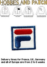 patch fila sport brand logo badge iron on toppa termoadesiva vintage 3cm écusson