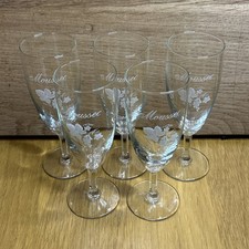 Vintage Moussec Glasses x 5 -