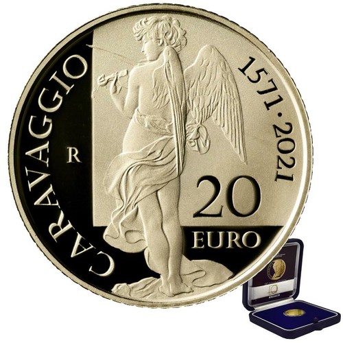 Moneta oro caravaggio 450 - moneta,