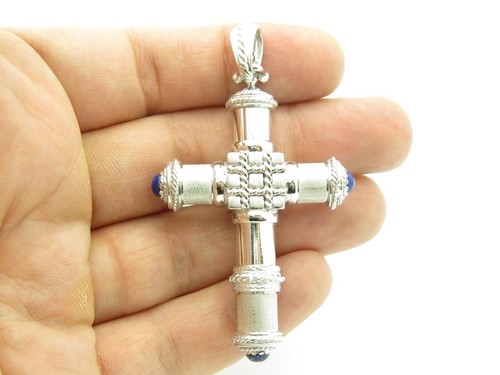 14k oro bianco blu - &,