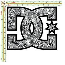 adesivo stickers bomb DC black