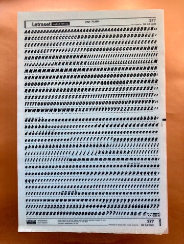 Letraset 277 flash 24pt - 277,