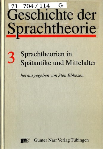 Sprachtheorien spätantike - sprachtheorien, in