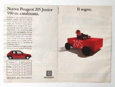 Pubblicita' Peugeot 205 Junior  Fabriano Disegno Transformers Overlord 1992 (T3)