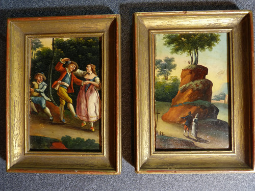 Coppia dipinto miniatura - coppia, di
