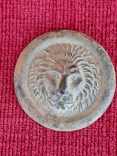 Vecchio fregio bronzo testa - bronzo,