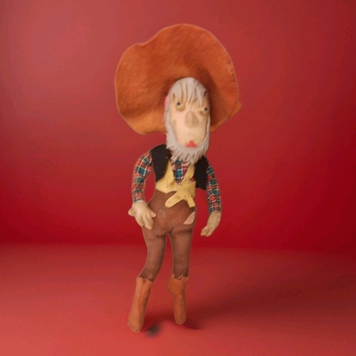 Pupazzo stoffa vintage con - stoffa,