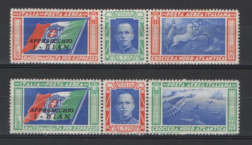 Regno 1933 trittici bian - 1933, i-bian