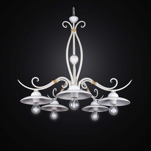 Lampadario ferro battuto e - lampadario,