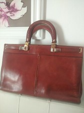 Borsa donna cartella in vero cuoio 