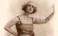 1920 ca CINEMA Pina MENICHELLI Ritratto con guanto in pizzo *Cartolina FP NV