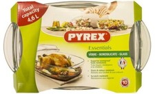 Pyrex Pirofila da Forno in Vetro Rettangolare 43x33 cm con Coperchio Trasparente