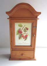 Cassetta Portachiavi Legno Vintage Anni '90-6 Ganci-34x16 cm con Cassetto