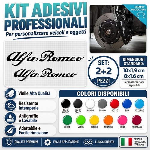 Kit 4pz adesivi - adesivi, auto
