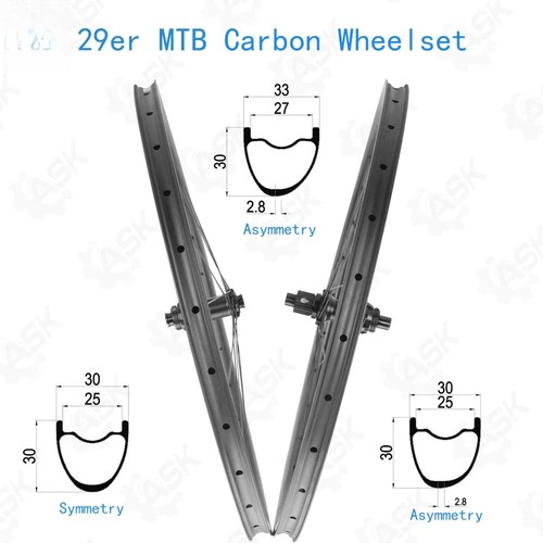 Set ruote carbonio mtb - ,