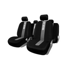 Coprisedili fodere per Peugeot 207 307 coprisedile auto nero grigio set 5x