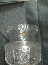 Vintage  - vaso  portafiori in cristallo 24% piombo