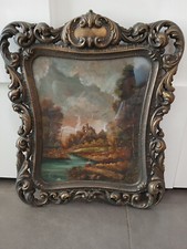Antico Quadro Paesaggio in