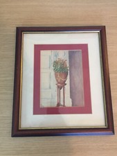 Framed Picture Of Red Flowers