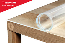 Tovaglietta protezione tavolo pellicola trasparente 2mm bordo smussato 45° tovaglia 