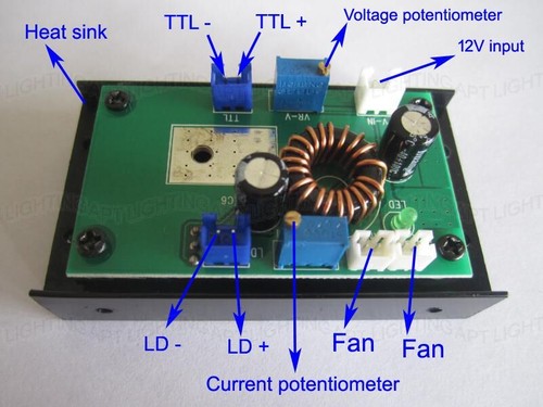 Modulo laser blu 445nm 450nm