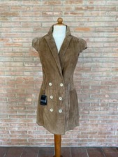 Gilet/scamiciato in camoscio pelle di Violanti genuine leather jacket